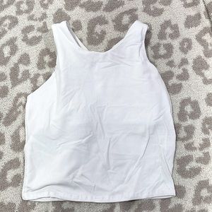 White Athleta girls sports tank, size XL/14